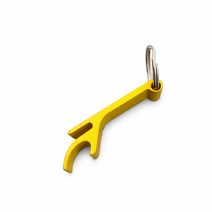 YELLOW KEYRING BOTTLE OPENER (QOPENER), thumbnail 3