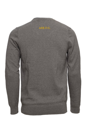 COTTON MERINO CREW NECK AEKFC GREY (QKN2110VCAFC-063), thumbnail 3